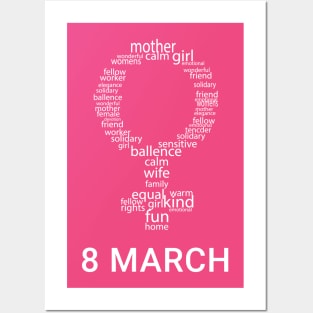 8 MARCH WOMENS DAY Posters and Art